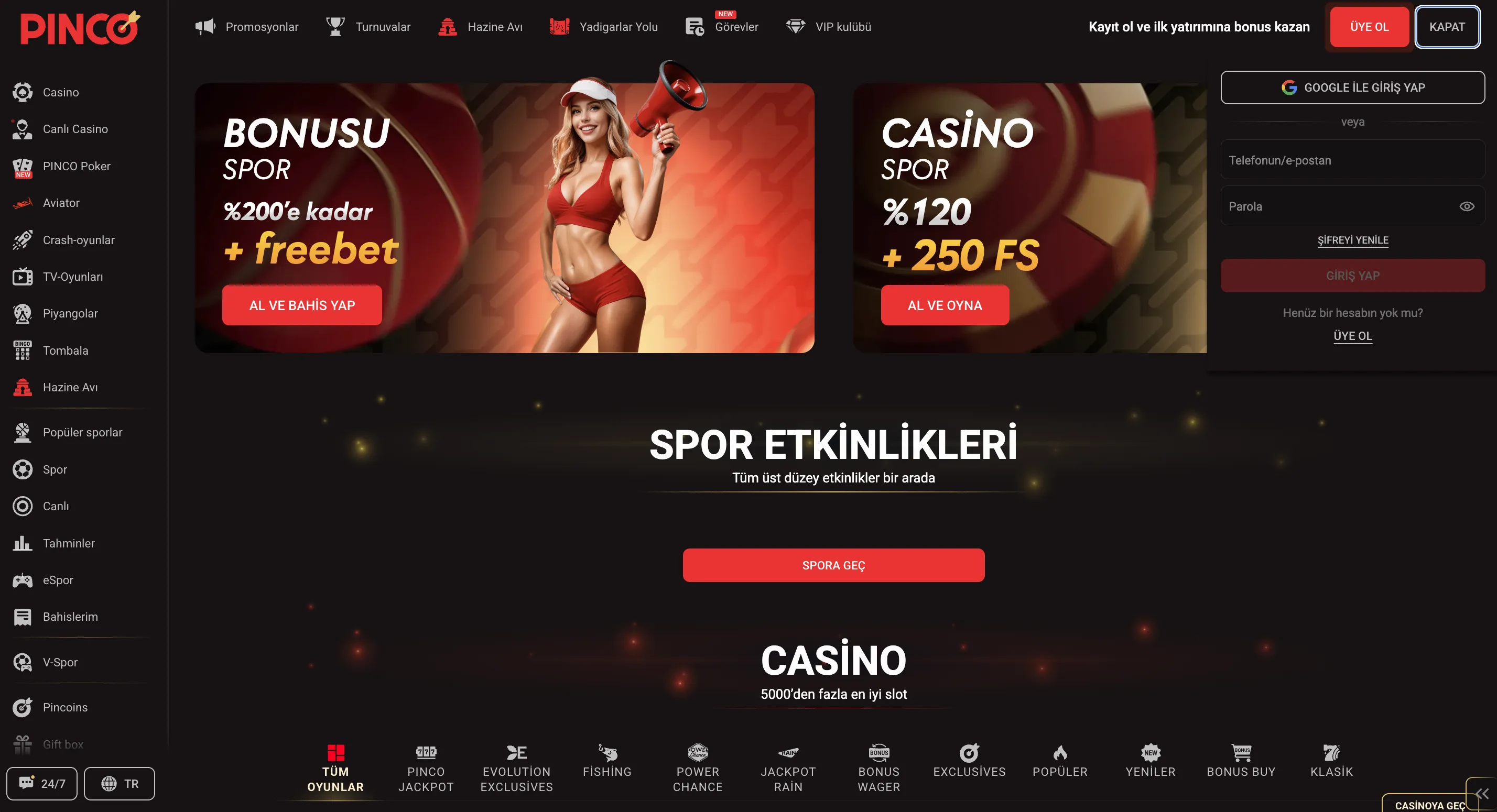 Pinco giriş: casino hesabı açma, kayıt ve erişim rehberi